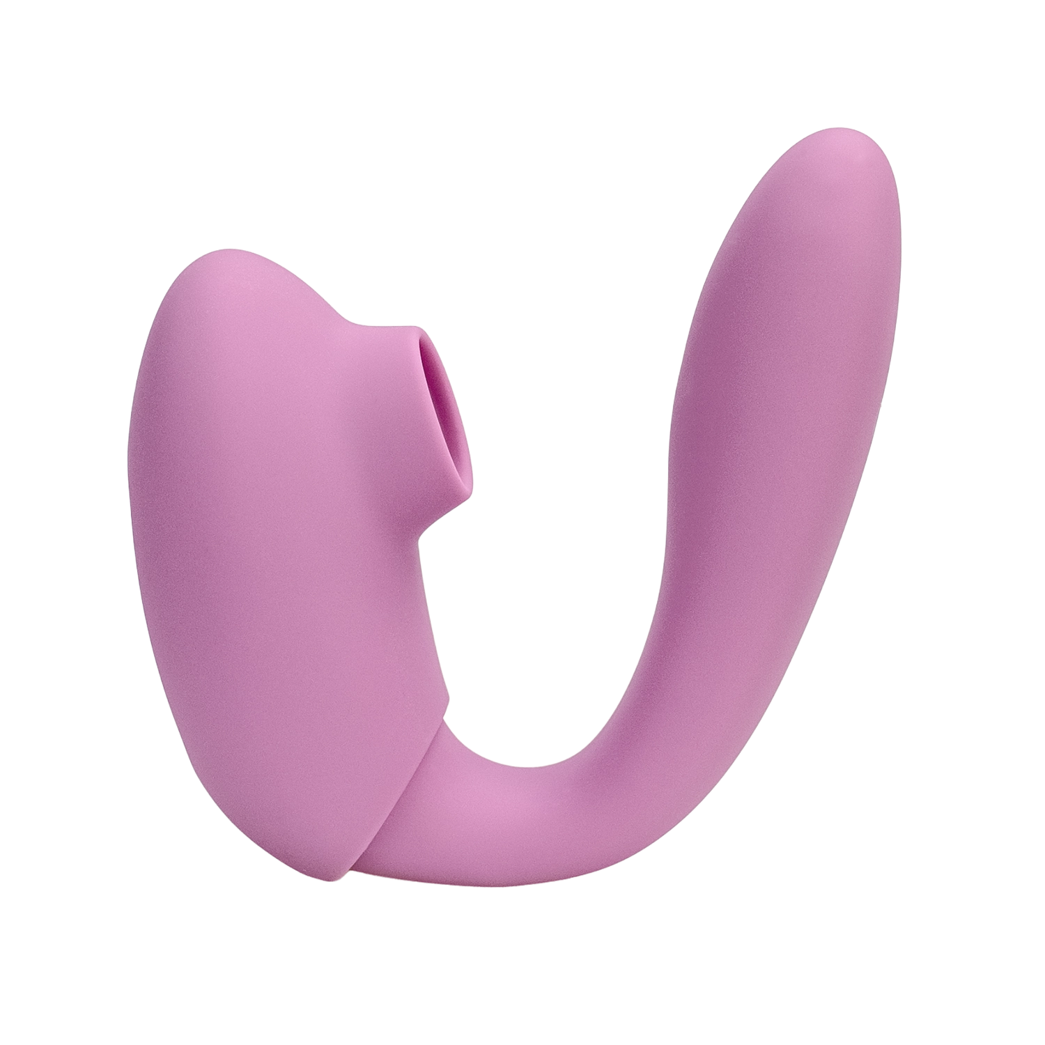 A purple The Adventurer Curve air pressure vibrator by Euforia.