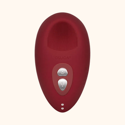A red Tremble clitoral vibrator by Liberator against a white background.