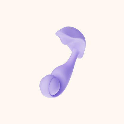 Purple Trill vibrator against a white background.