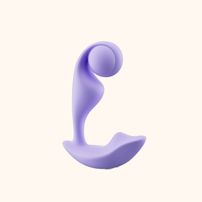 Purple Trill vibrator against a white background.