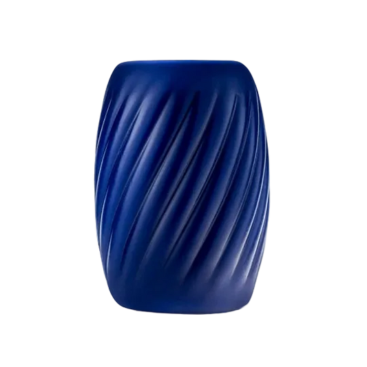 Blue textured male sleeve on a white background.