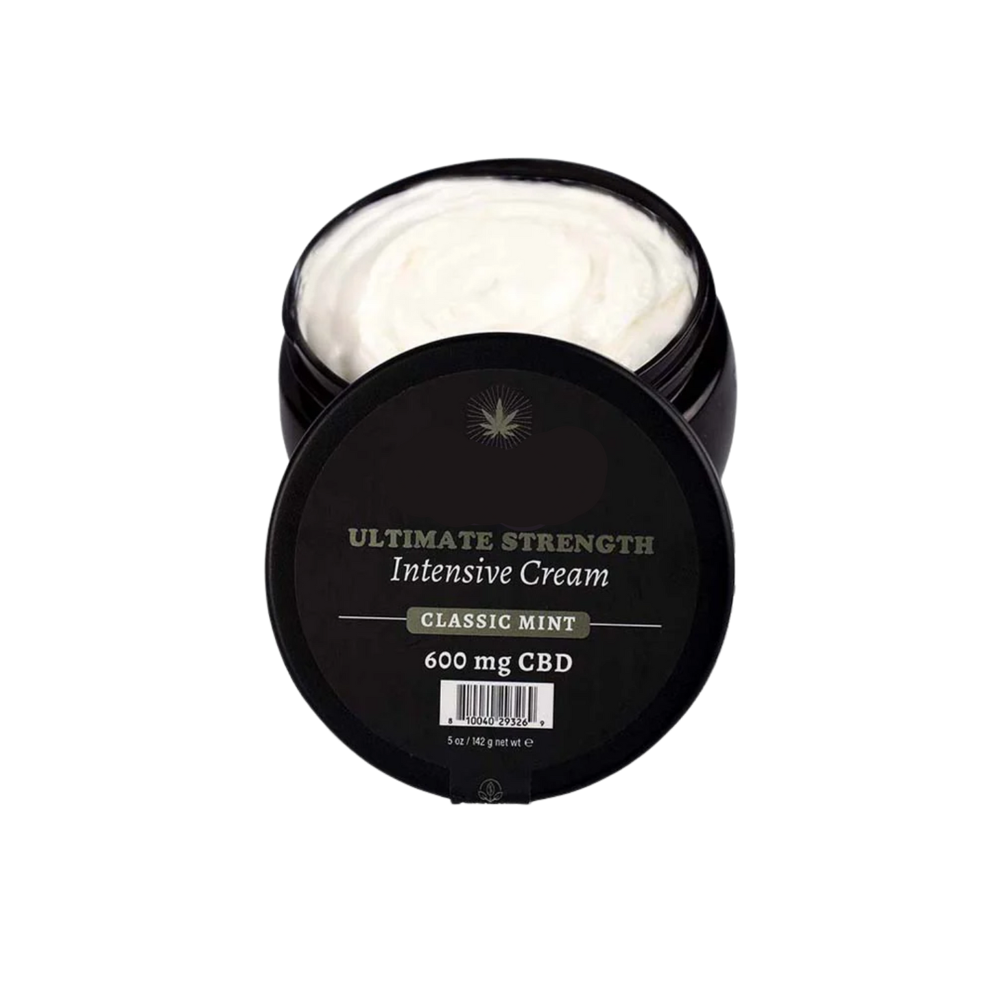A black bottle Classic Mint of Ultimate Strength Intensive muscle cream.