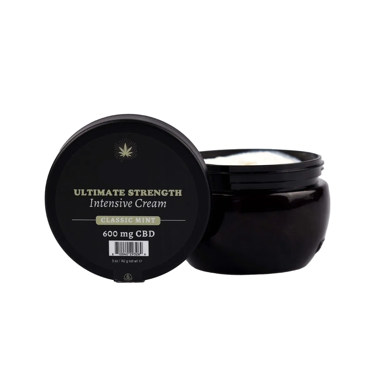 A black bottle Classic Mint of Ultimate Strength Intensive muscle cream.