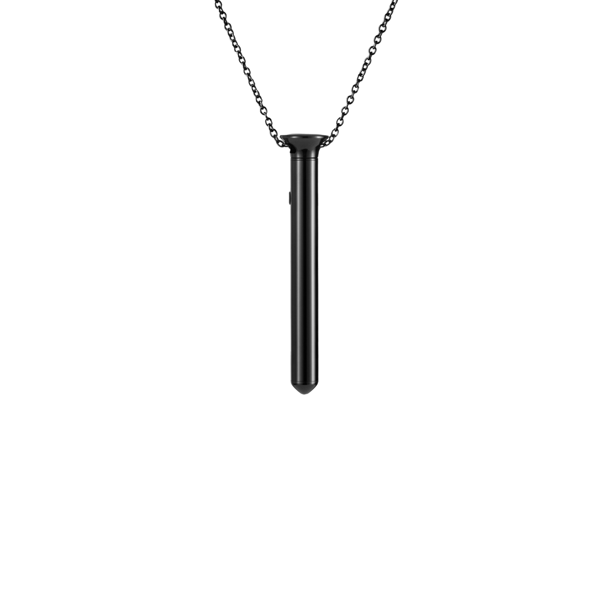 A black Vesper mini necklace.