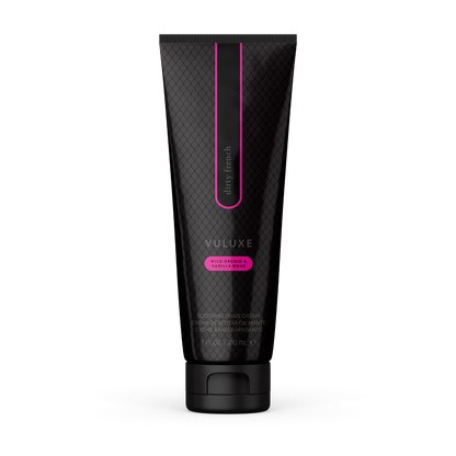 Vuluxe Shave Cream Dirty French scent on a white background