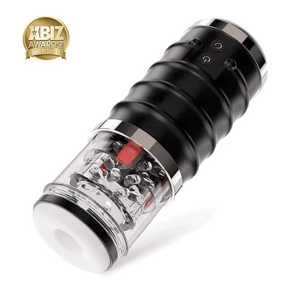 Warrior - Auto Thrusting Stroker Automatic Male Masturbator, Toys by Just The Tips with Nicole – shown in product photo, available at Just The Tips with Nicole