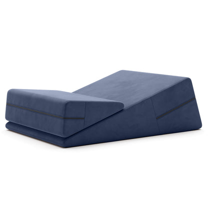 A blue Wedge Ramp Combo, Bedroom Furniture by Liberator against a white background.