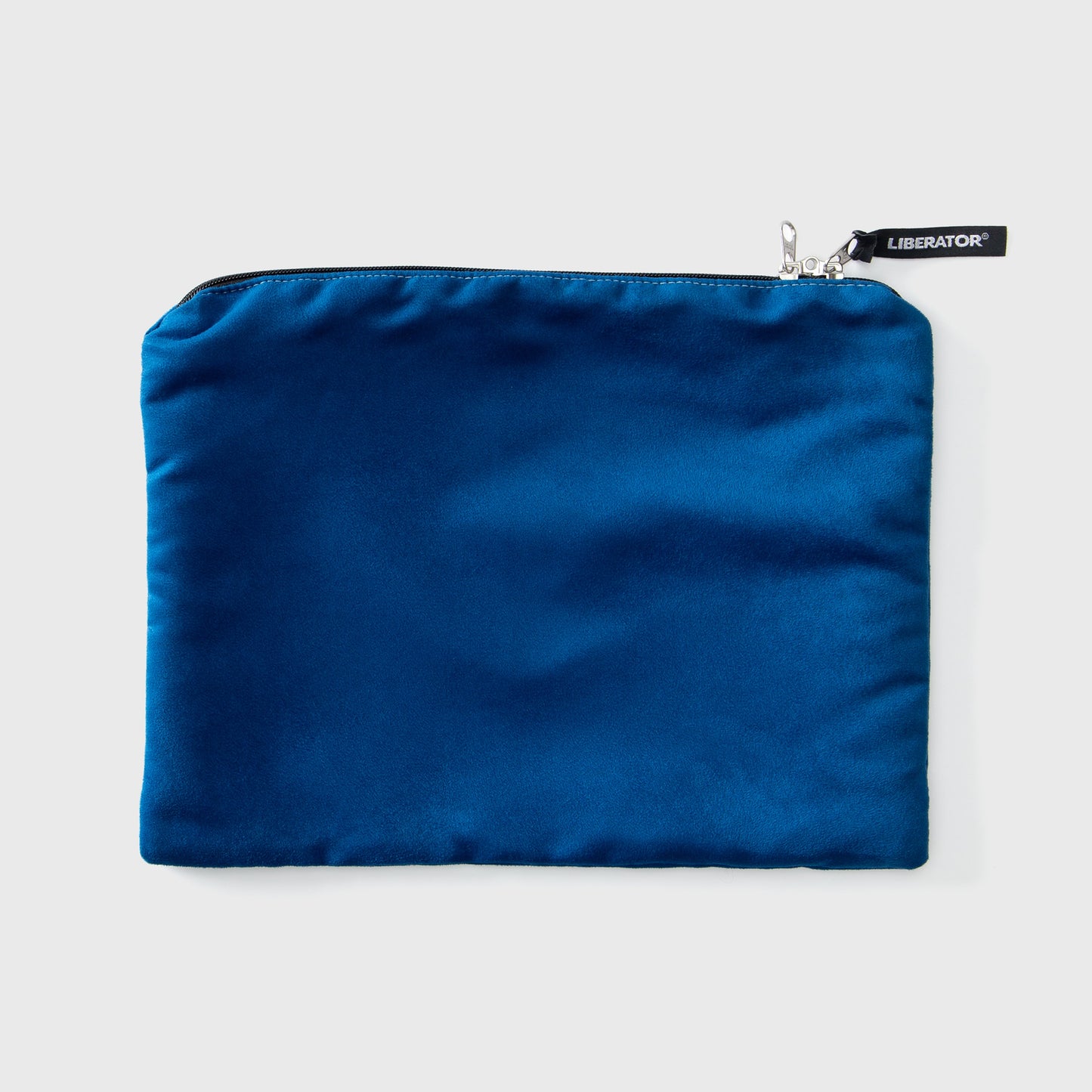 A blueberry Zappa toy bag against a white background.