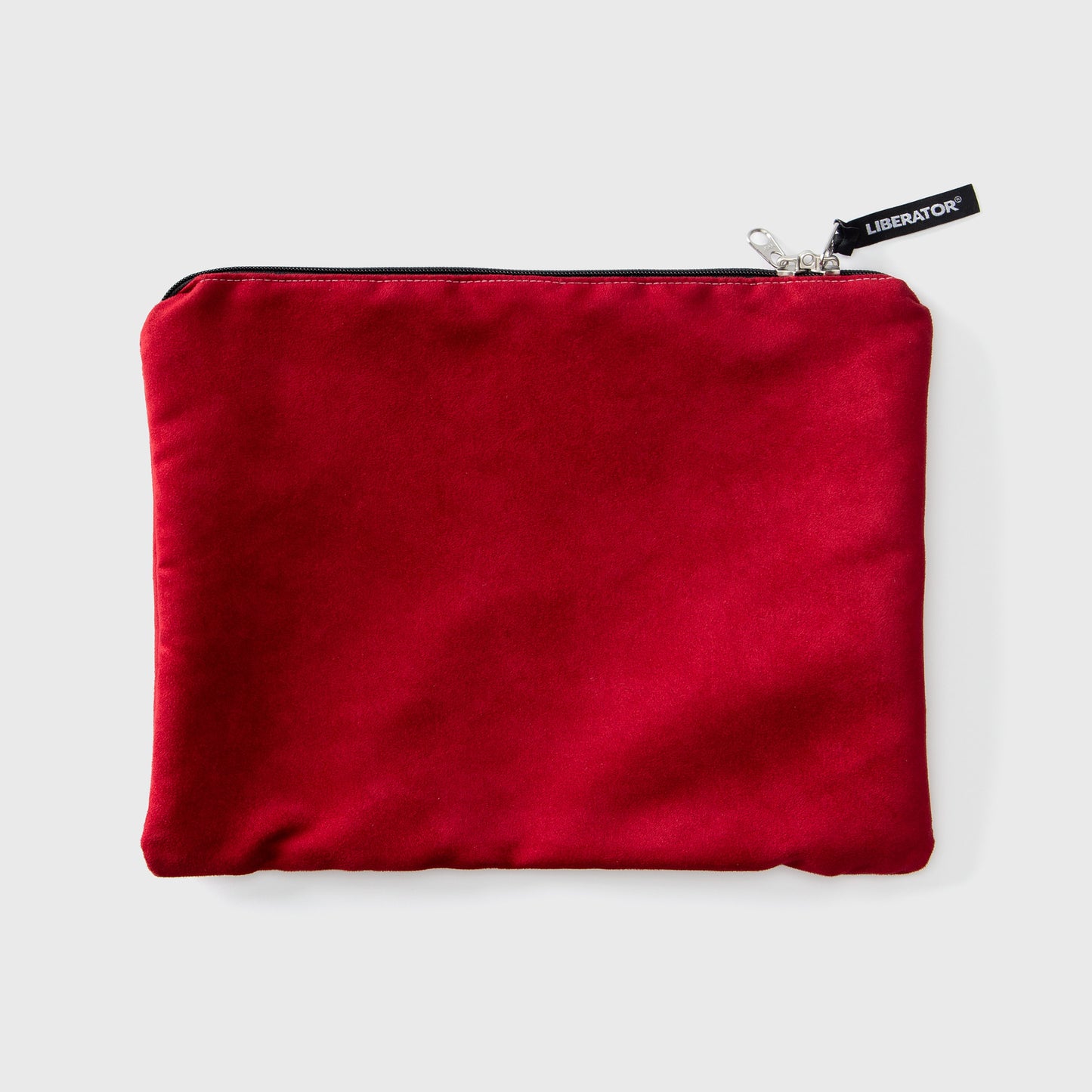 A red Zappa toy bag against a white background.