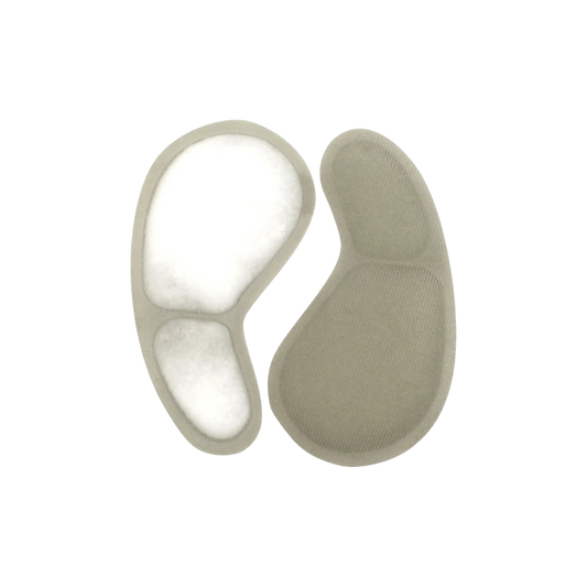 Two white coldHer Cooling Pads by Joylux for hot flash relief.