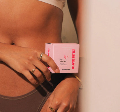 FRESH VAGINAL WIPES,  by ecn – shown in product photo, available at Just The Tips with Nicole