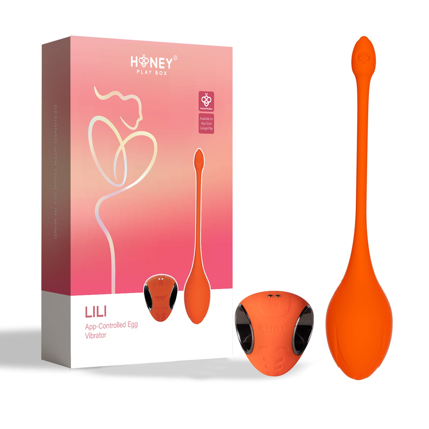 LILI APP-Controlled Egg Vibrator, Toys by Just The Tips with Nicole – shown in product photo, available at Just The Tips with Nicole