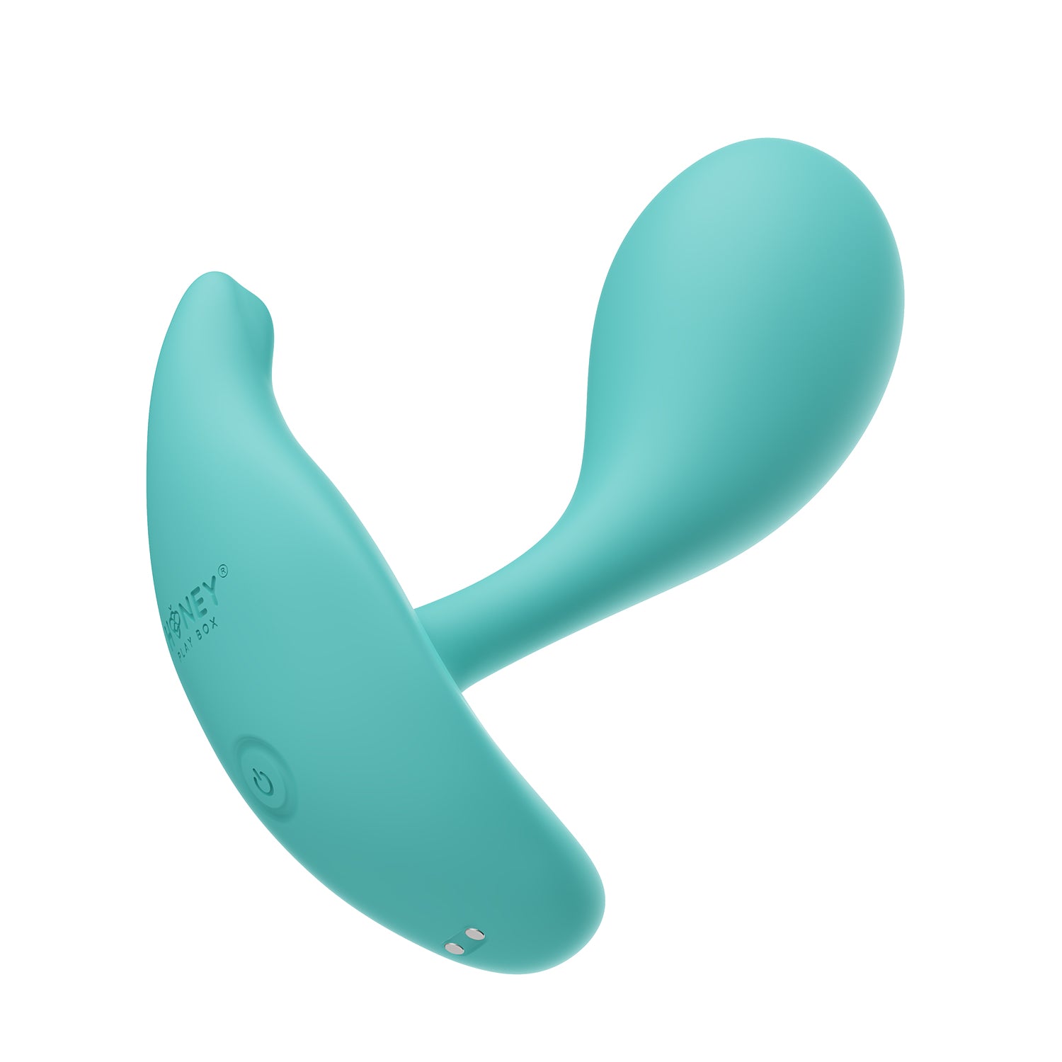 OLY 2 Pressure Sensing APP-enabled Wearable Clit & G Spot Vibrator, Light Blue, Toys by Just The Tips with Nicole – shown in product photo, available at Just The Tips with Nicole