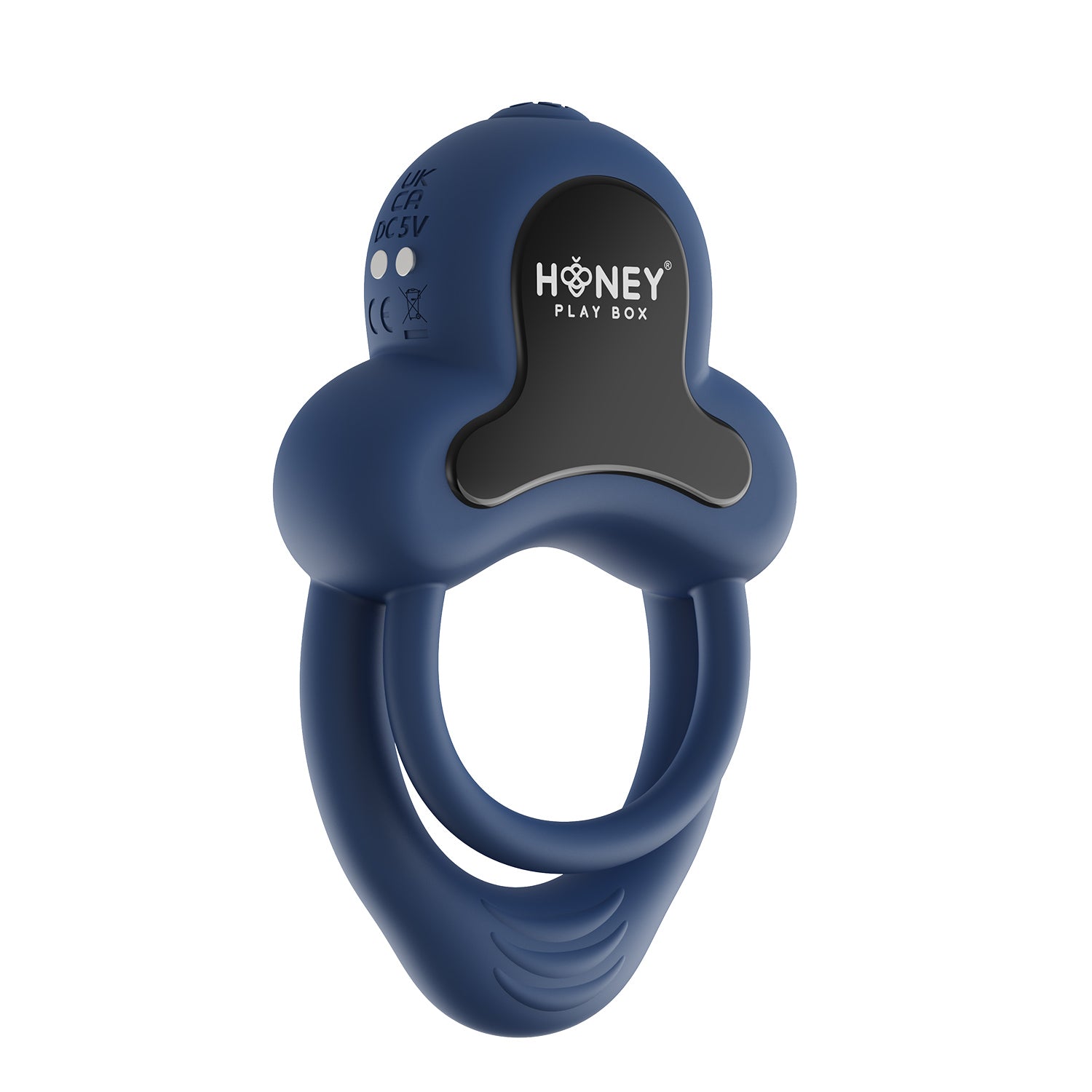 Anello-App-Controlled Vibrating Double Cock Ring with Clitoral Stimulator, Toys by Just The Tips with Nicole – shown in product photo, available at Just The Tips with Nicole