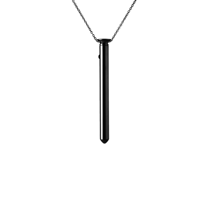 black bullet style necklace