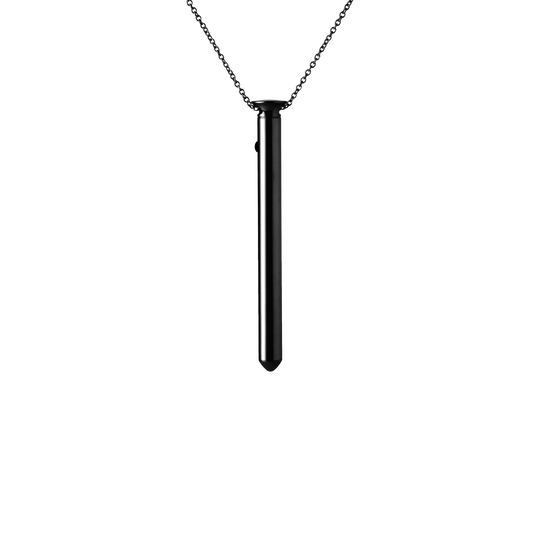 black bullet style necklace